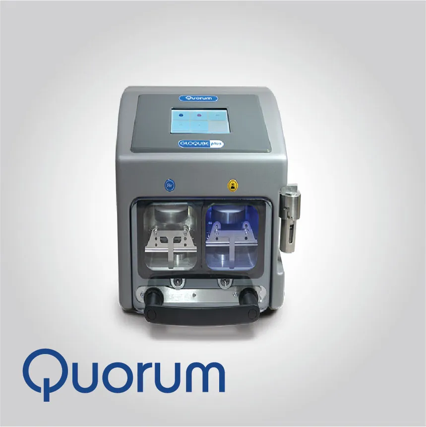 Quorum Glow Discharge for TEM and Surface Modification